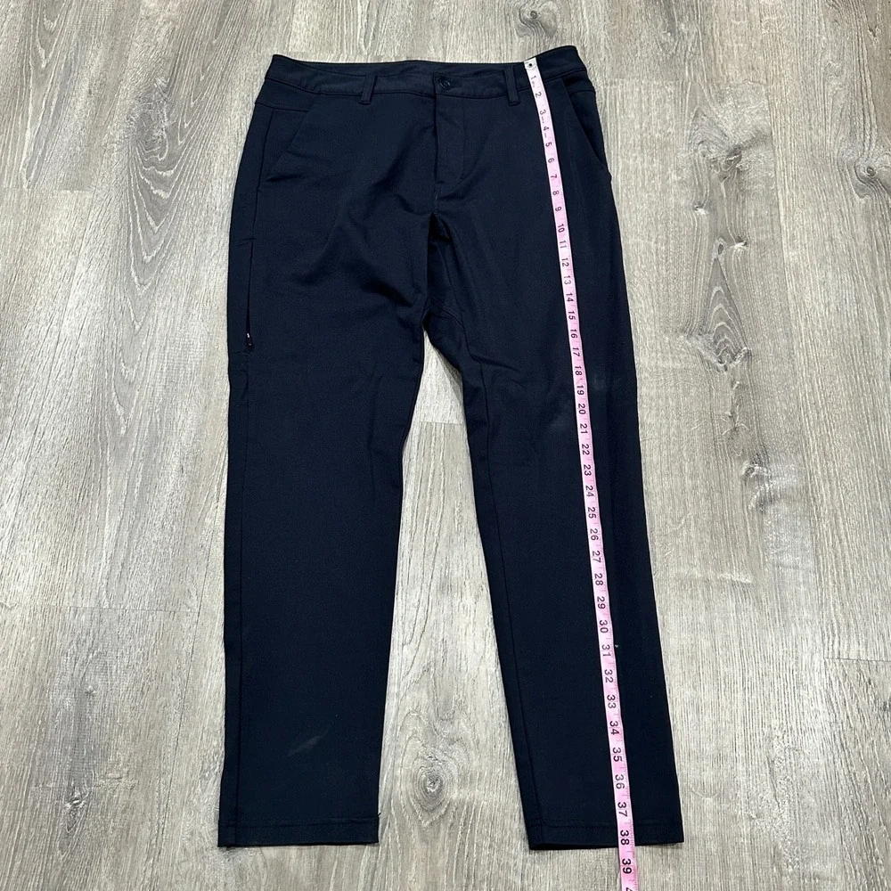 BYLT Premium Basics Everyday Pant 2.0 Mens Large Navy Slim Performance Chino